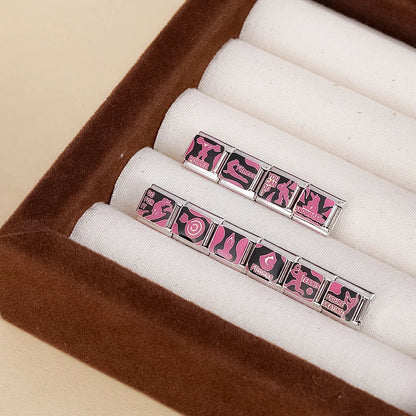 Fitness & Sport Italian Charms — Yoga, Figure Skating, Tennis, Snowboard & Power Bracelet Links