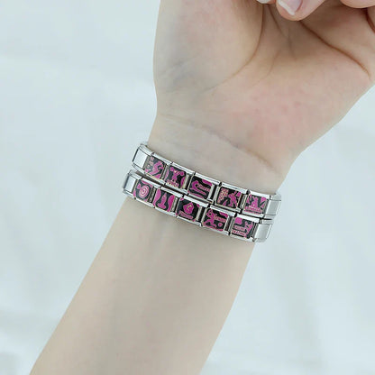 Fitness & Sport Italian Charms — Yoga, Figure Skating, Tennis, Snowboard & Power Bracelet Links