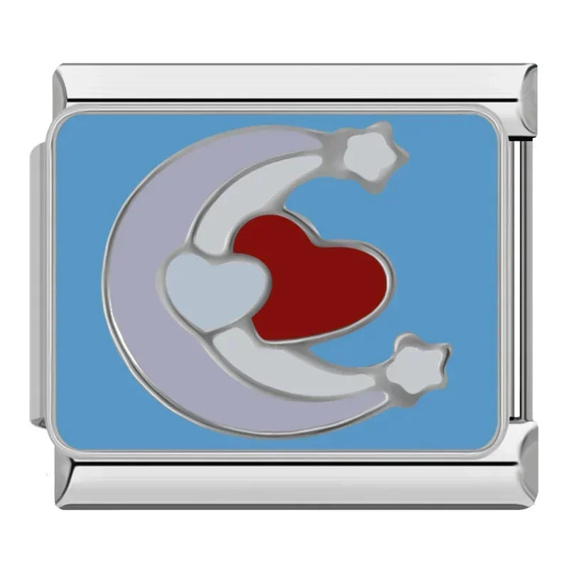 Blue Eye Heart Moon ZH015