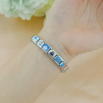 Blue Italian Charms — Heart, Lighthouse, Evil Eye, Aunt, Believe, Key to Success & More