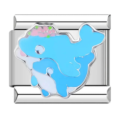 Blue Italian Charms — Heart, Lighthouse, Evil Eye, Aunt, Believe, Key to Success & More