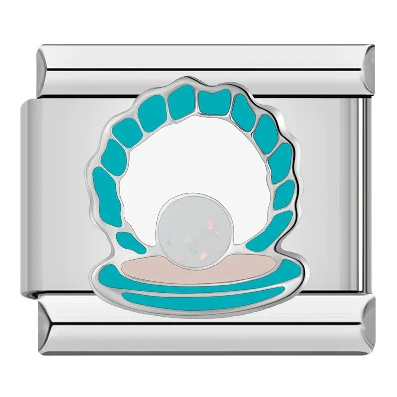 Blue italian charms ZH016