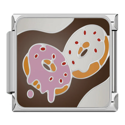 Cosy Bakery & Sweet Treats Italian Charms — Cake, Swiss Roll, Chocolate, Pancakes & Donut