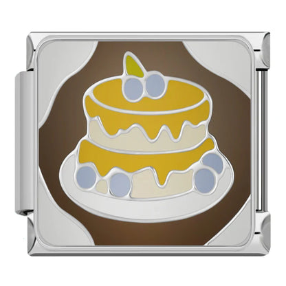 Cosy Bakery & Sweet Treats Italian Charms — Cake, Swiss Roll, Chocolate, Pancakes & Donut