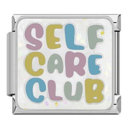 Self-Care & Positive Affirmation Italian Charms — Mindfulness & Feel-Good Bracelet Links