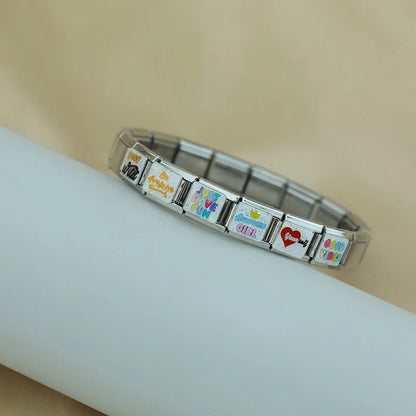 Self-Care & Positive Affirmation Italian Charms — Mindfulness & Feel-Good Bracelet Links