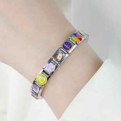 Coffee & Book Italian Charms — Cosy Reading, Café & Bookworm Bracelet Links