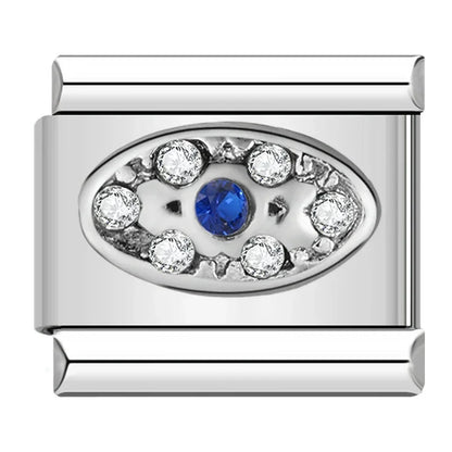 Evil Eye Italian Charms — Hamsa, Mascara Lash, Sun, Heart & Colourful Eye Bracelet Links