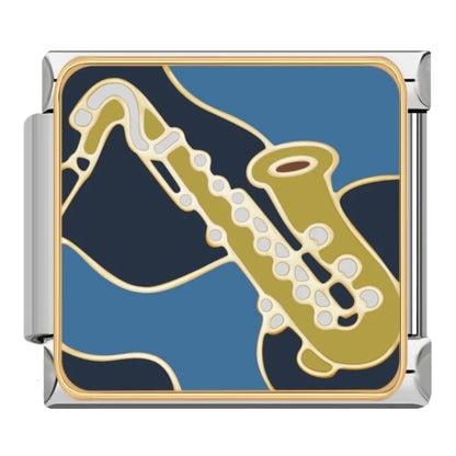 Music Italian Charms — Guitar, Piano, Notes & Musical Design Bracelet Links