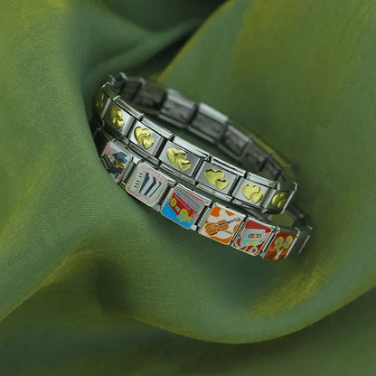Music Italian Charms — Guitar, Piano, Notes & Musical Design Bracelet Links