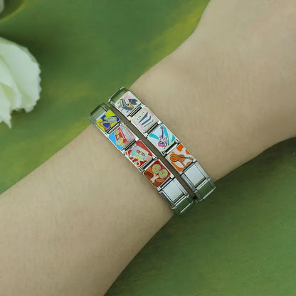 Music Italian Charms — Guitar, Piano, Notes & Musical Design Bracelet Links