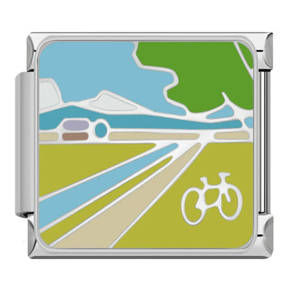 Sports & Outdoor Adventures Italian Charms — Running, Cycling, Tennis, Hiking & More