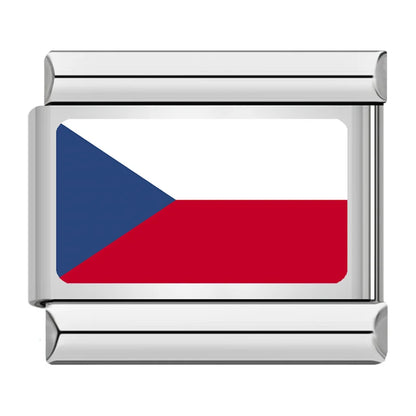 World National Flag Italian Charms — Bulgaria, Chile, Greece, Morocco, New Zealand, Portugal & More