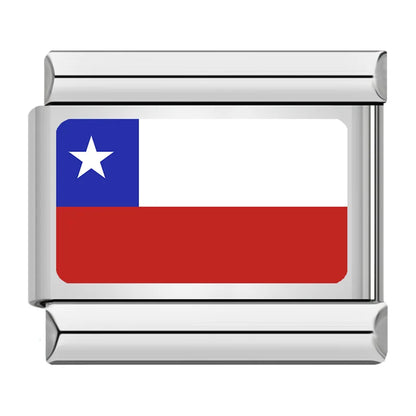 World National Flag Italian Charms — Bulgaria, Chile, Greece, Morocco, New Zealand, Portugal & More