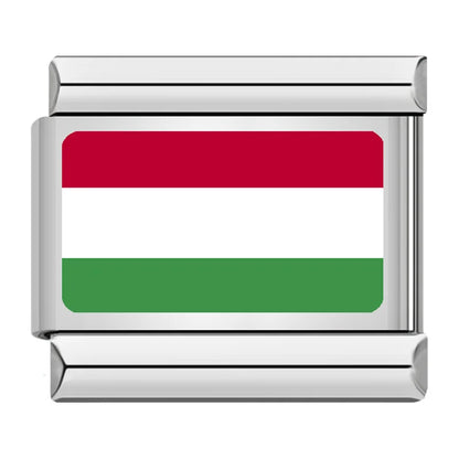 World National Flag Italian Charms — Bulgaria, Chile, Greece, Morocco, New Zealand, Portugal & More