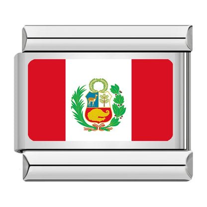World National Flag Italian Charms — Bulgaria, Chile, Greece, Morocco, New Zealand, Portugal & More
