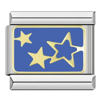 Star & Planet Italian Charms — Saturn, Shooting Stars, Galaxy & Cosmic Bracelet Links
