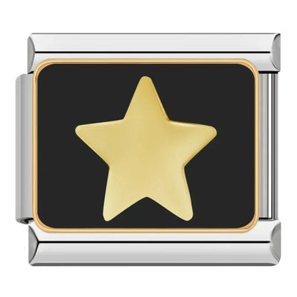 Star & Planet Italian Charms — Saturn, Shooting Stars, Galaxy & Cosmic Bracelet Links