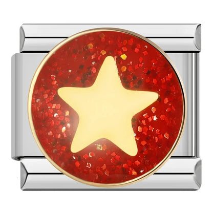 Star & Planet Italian Charms — Saturn, Shooting Stars, Galaxy & Cosmic Bracelet Links