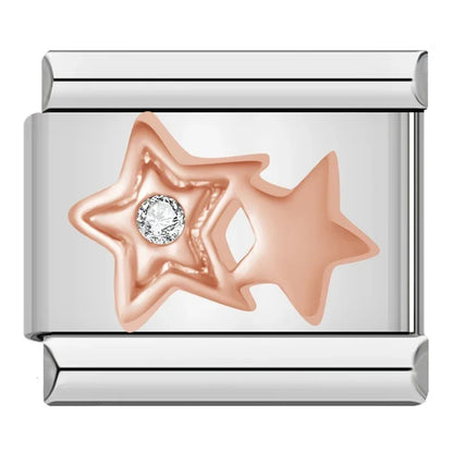 Star & Planet Italian Charms — Saturn, Shooting Stars, Galaxy & Cosmic Bracelet Links