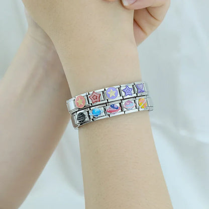 Star & Planet Italian Charms — Saturn, Shooting Stars, Galaxy & Cosmic Bracelet Links