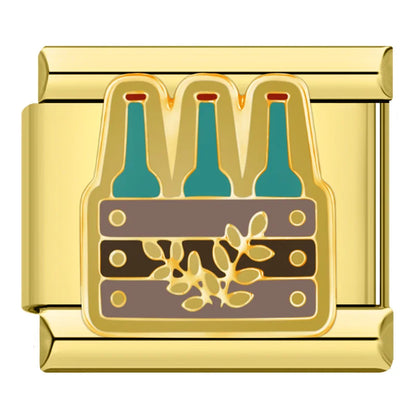 German Heritage & Football Italian Charms — Oktoberfest, Beer, Pretzel, Eagle & Soccer Links