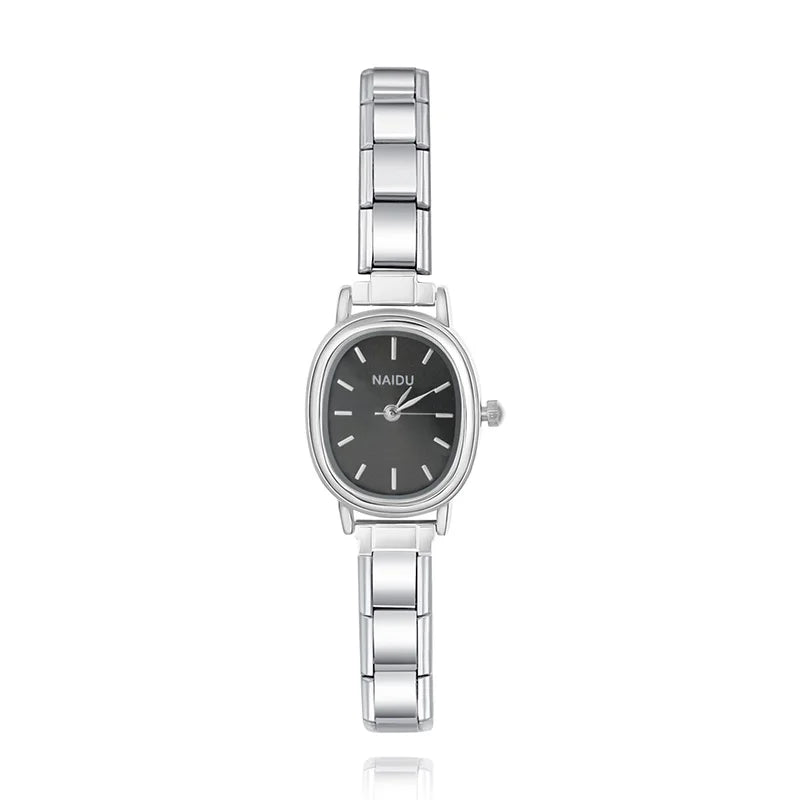 Stainless Steel Oval Watch G012