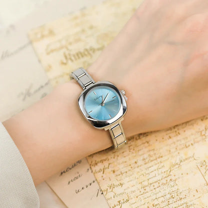 Rounded Square Cushion Case Italian Charm Watch — Soft Geometric Watch Bracelet