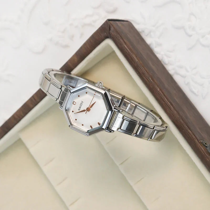 Stainless Steel Octagon Watch G027