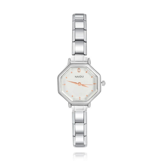 Geometric Octagon Italian Charm Watch