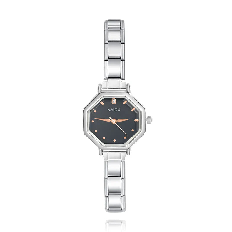 Stainless Steel Octagon Watch G027
