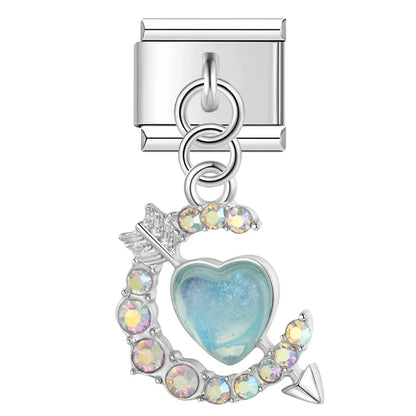 Enamel Cat Face & Kitten Dangle Charm for Charm Bracelets