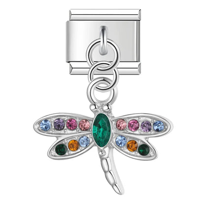 Enamel Cat Face & Kitten Dangle Charm for Charm Bracelets