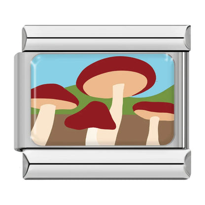 Scenic Landscapes & Nature Animals Italian Charms — Painterly Wildlife & Countryside Bracelet Links