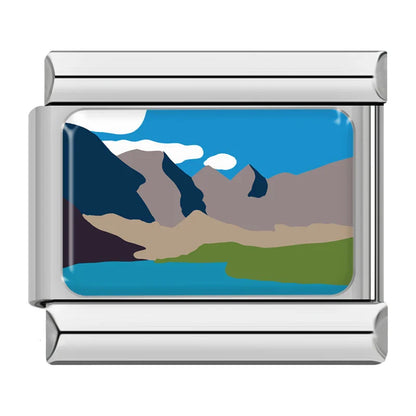 Scenic Landscapes & Nature Animals Italian Charms — Painterly Wildlife & Countryside Bracelet Links