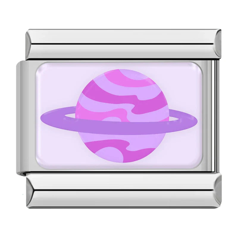 Purple OMG Key Heart Lock TZ071