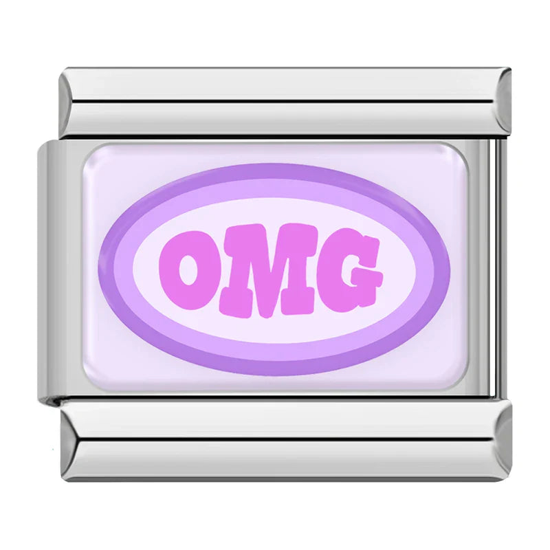 Purple OMG Key Heart Lock TZ071