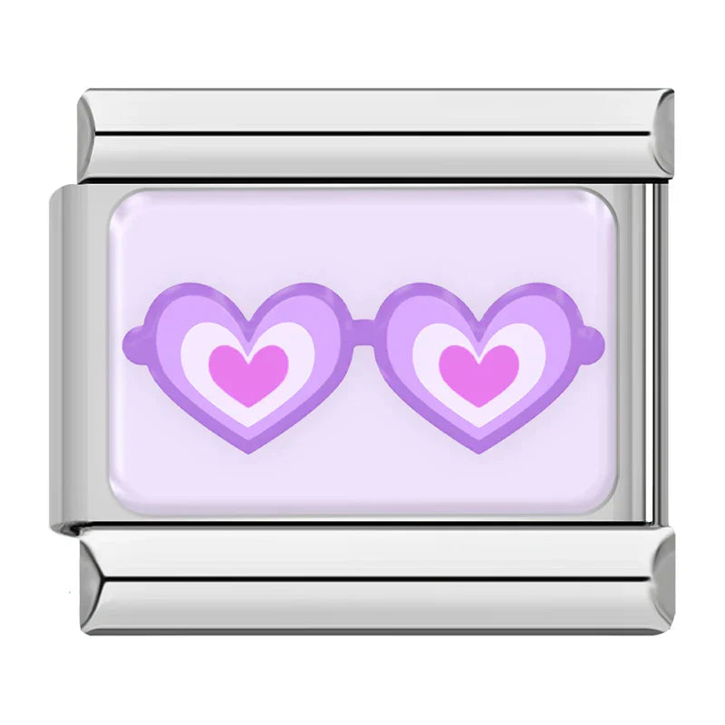 Purple OMG Key Heart Lock TZ071