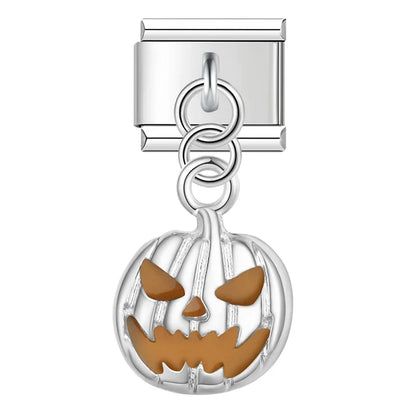 The Gothic Winged Crystal Heart Dangle Charm