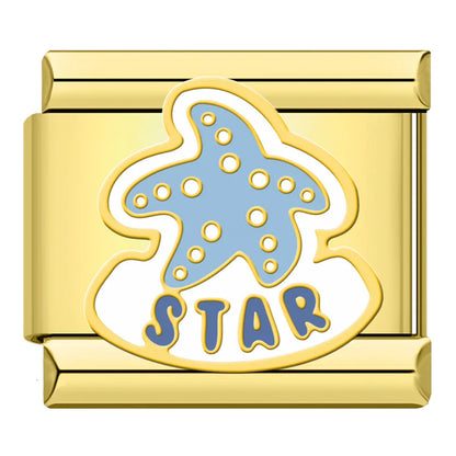Gold Daily Excellence & Affirmation Italian Charms — Cherish, Luck, Excellent, Love Life & More