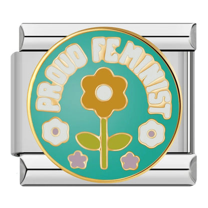 Flower, Slogan & Best Buddies Italian Charms — Good Vibes, Movie Magic, Growth & More