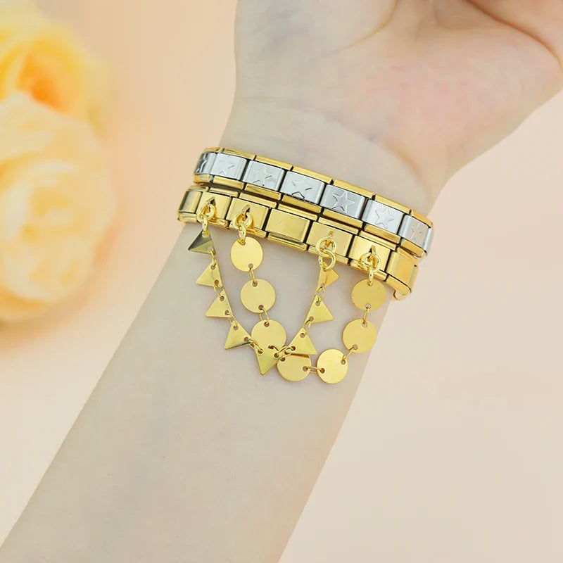 Cross Triangle Round Chain DJ1379