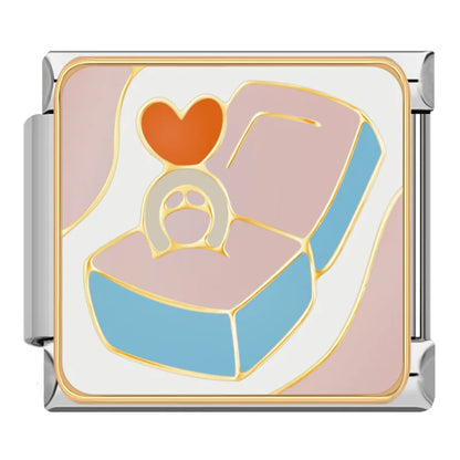 Sweet Romance & Valentine's Italian Charms — Heart Lock, Cupid, Bow & Arrow, Love Letter & More