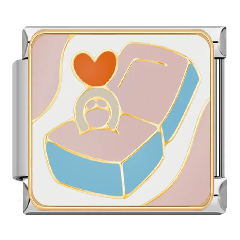 Colorful Love Key Lock  Jewelry DJ1362