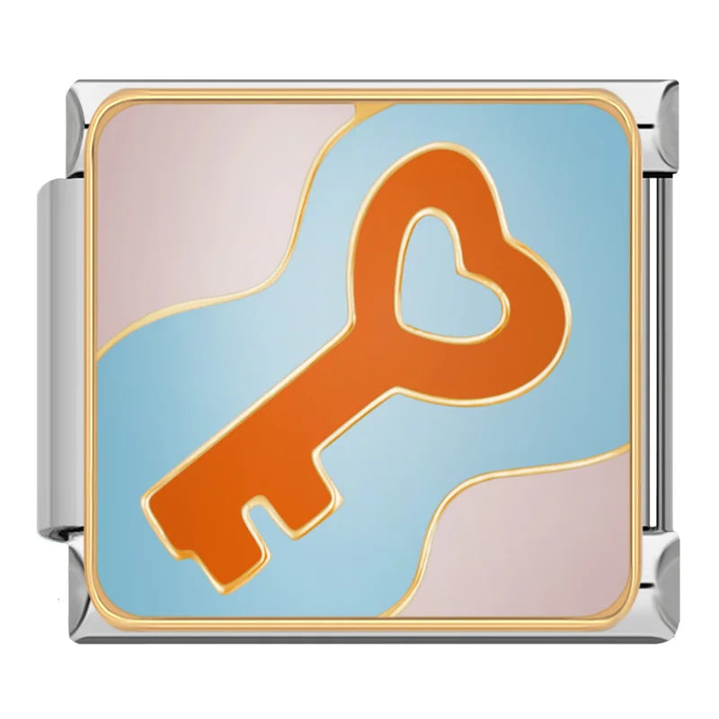 Colorful Love Key Lock  Jewelry DJ1362