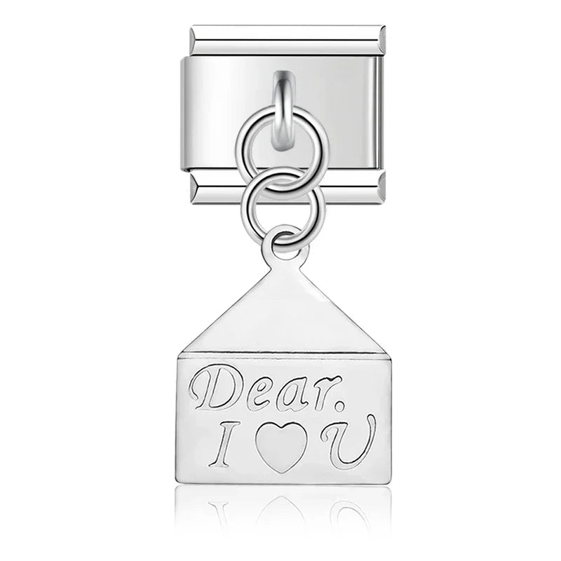 9mm Width New Original Daisy I Love You Heart Flower DJ047