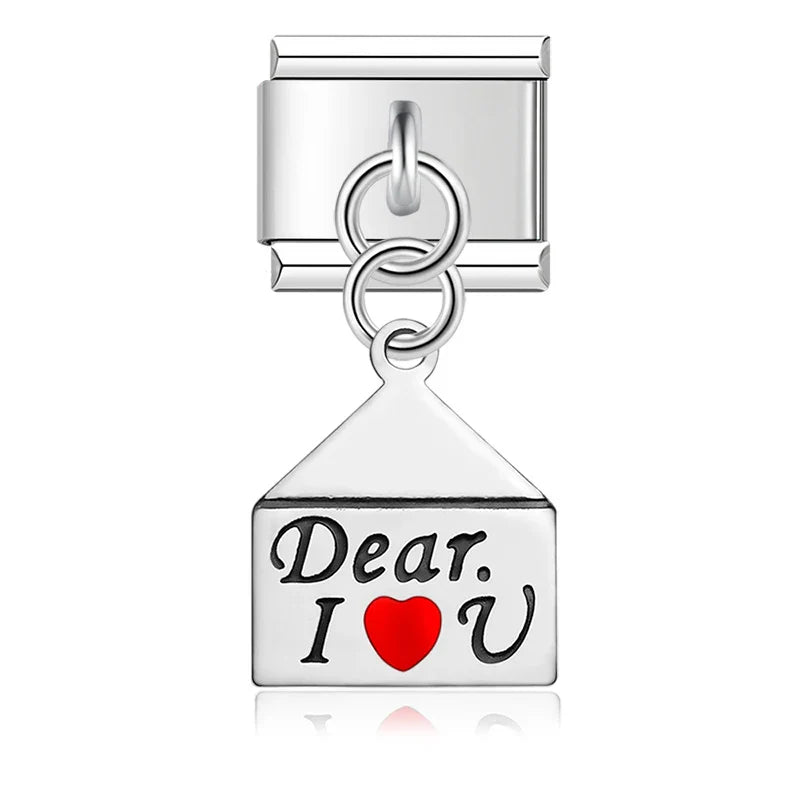 9mm Width New Original Daisy I Love You Heart Flower DJ047