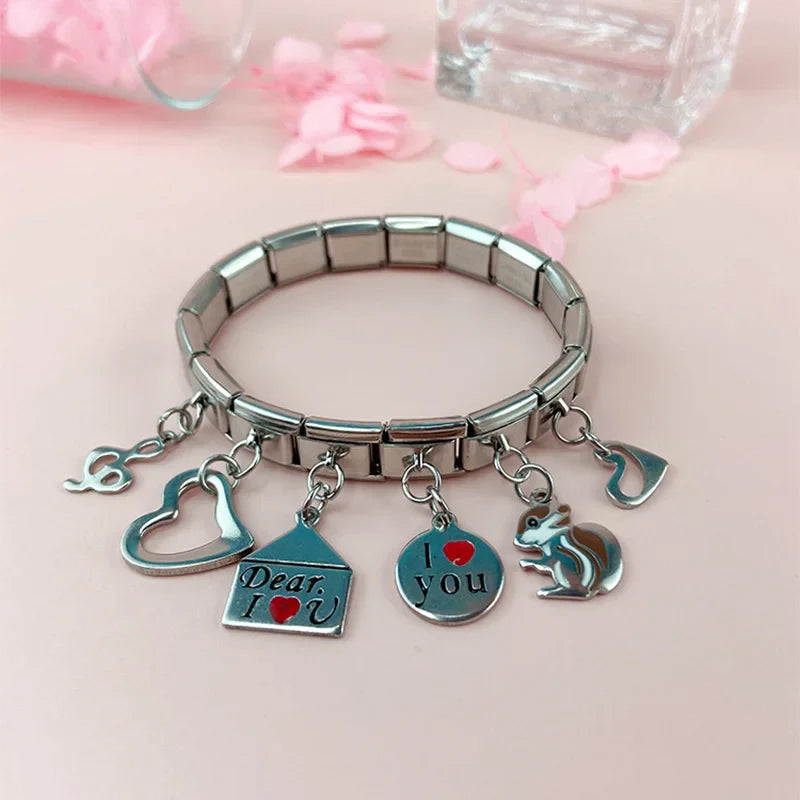 9mm Width New Original Daisy I Love You Heart Flower DJ047