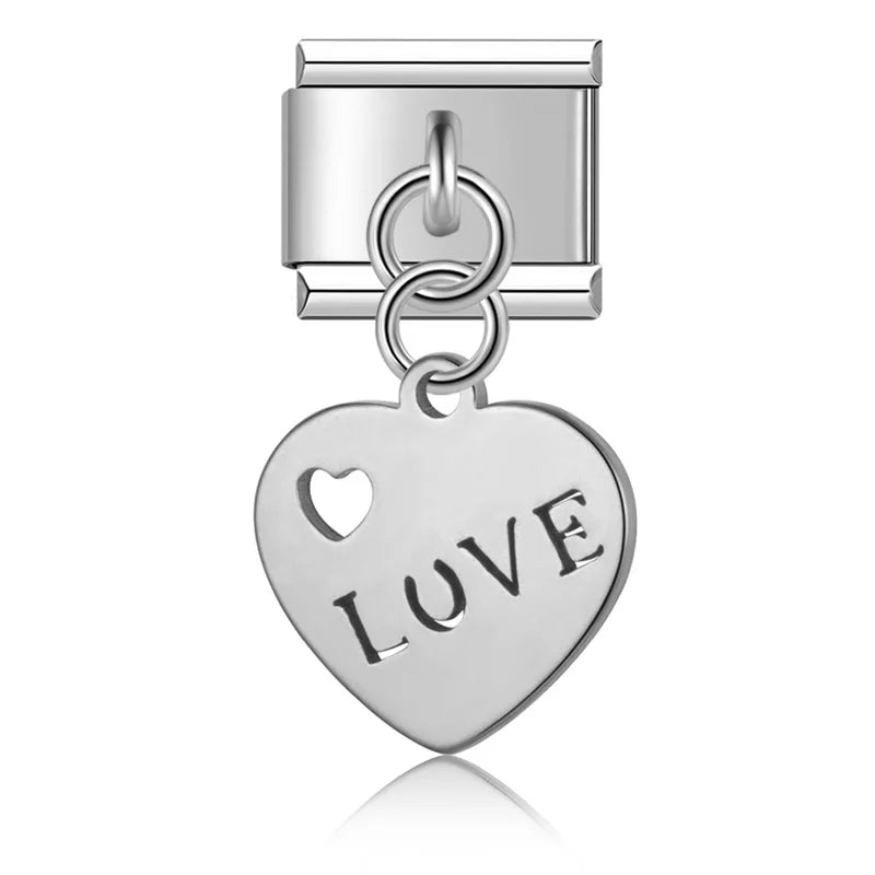 9mm Width New Original Daisy I Love You Heart Flower DJ047