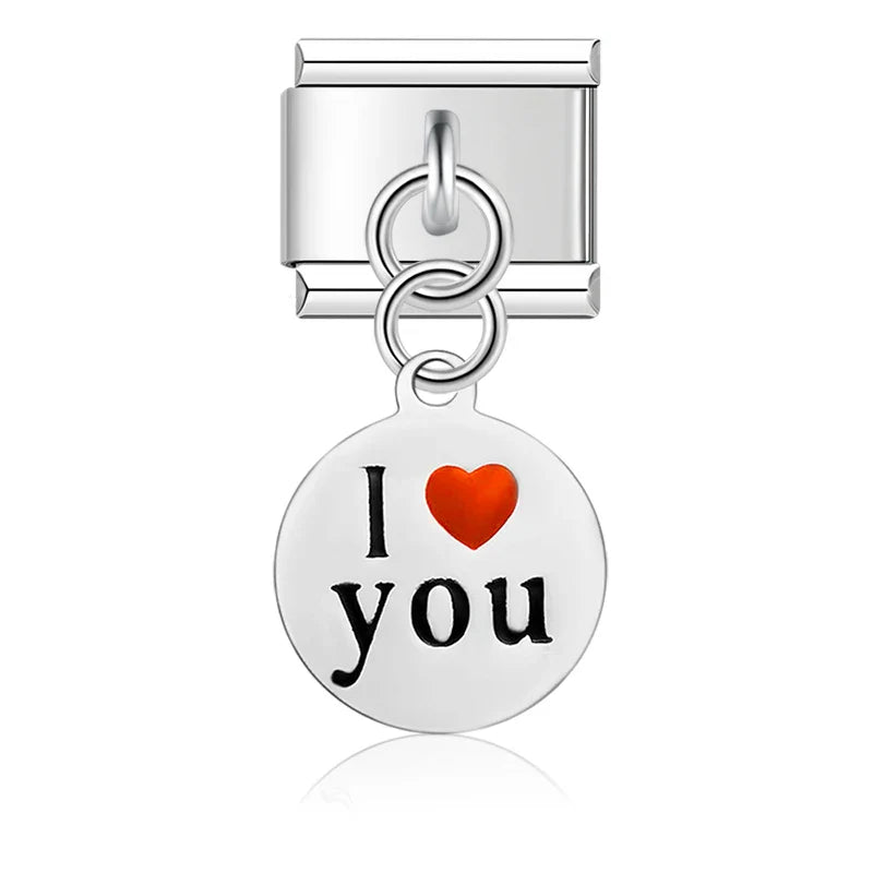 9mm Width New Original Daisy I Love You Heart Flower DJ047